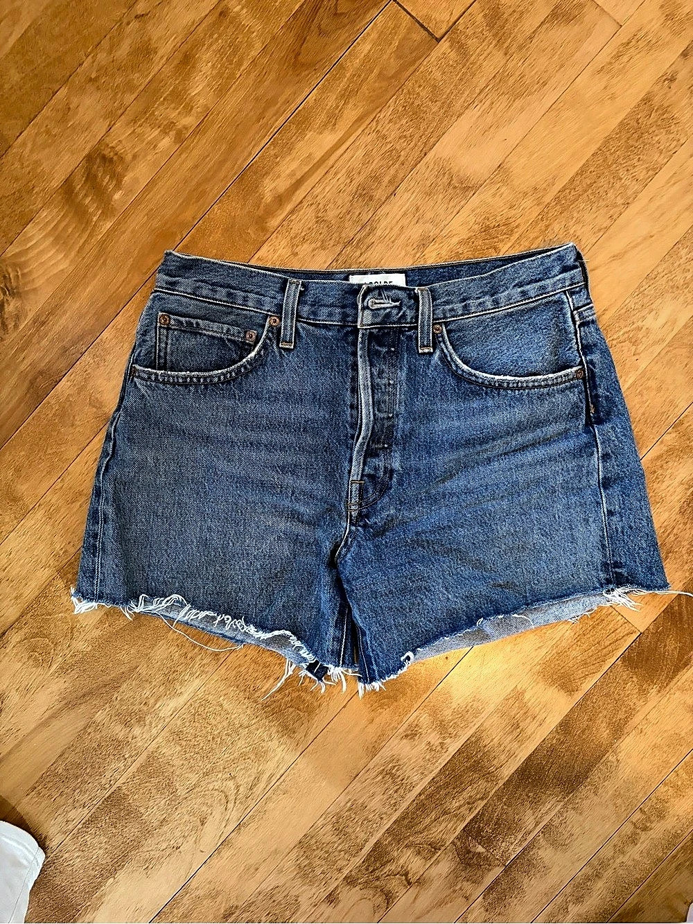 AGOLDE Parker Long Shorts Women's Denim Jean Shorts
